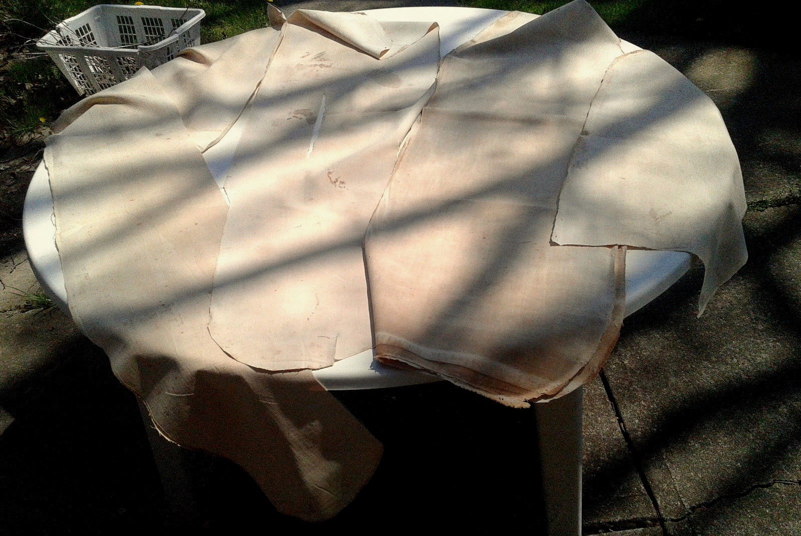 Vintage Ironing Board Padding Material Home Made Folk Art