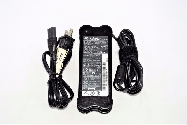 IBM LAPTOP AC ADAPTER FRU P/N 02K6673 P/N 02K6661 100-240V 1.6-.8A 50-60HZ #L36A