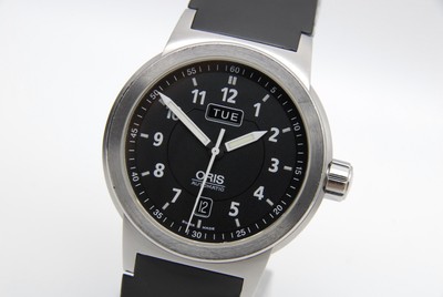 【 EXC+4 】 ORIS BC3 7534 Day/Date 42mm Black Dial Automatic Men's Watch from JPN