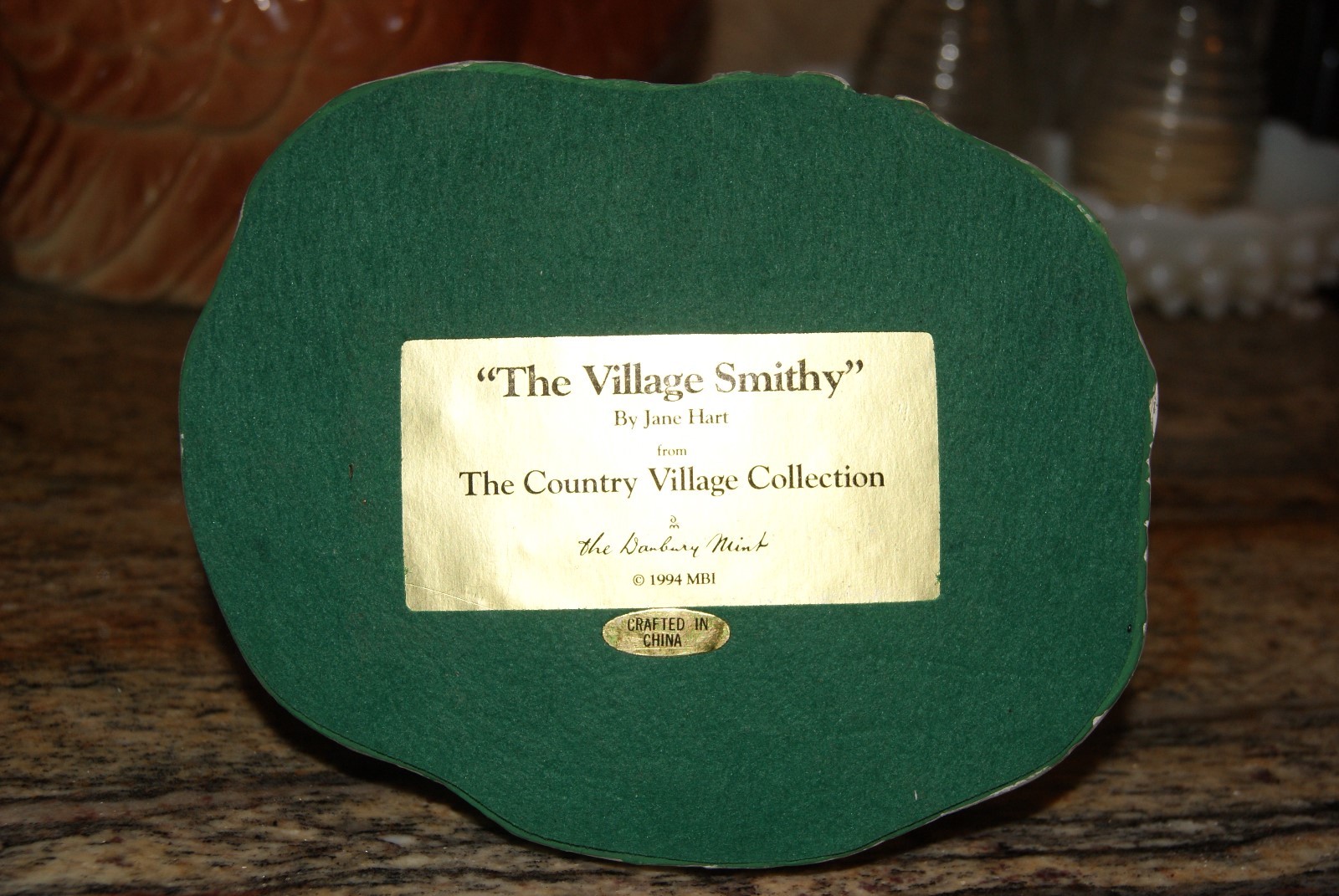 Danbury Mint The Village Smithy By Jane Hart Country Village Collection Mid 90's