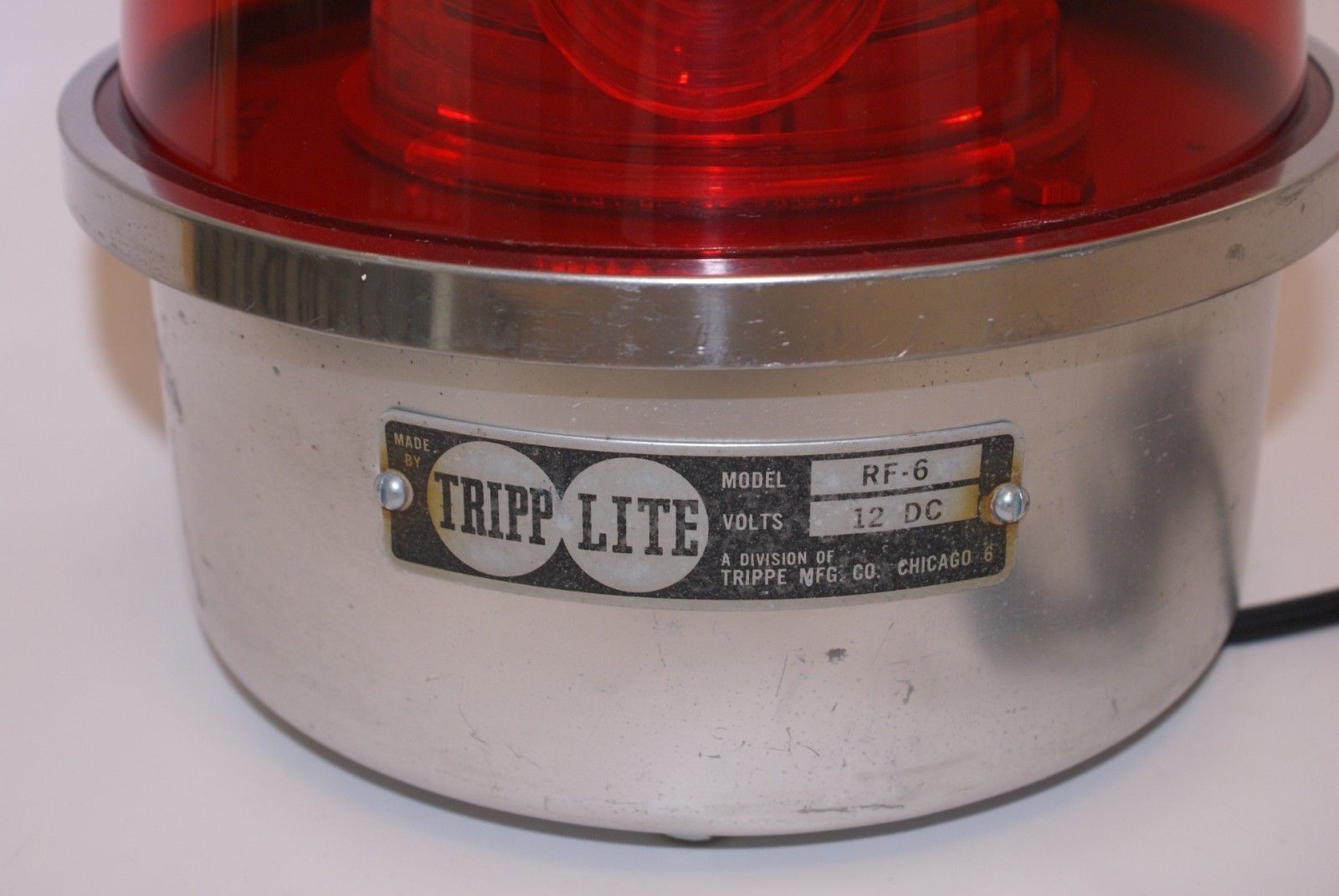 Vintage TRIPP LITE  Police, Fire, EMS Flashing Overhead Light, Man Cave, Garage!