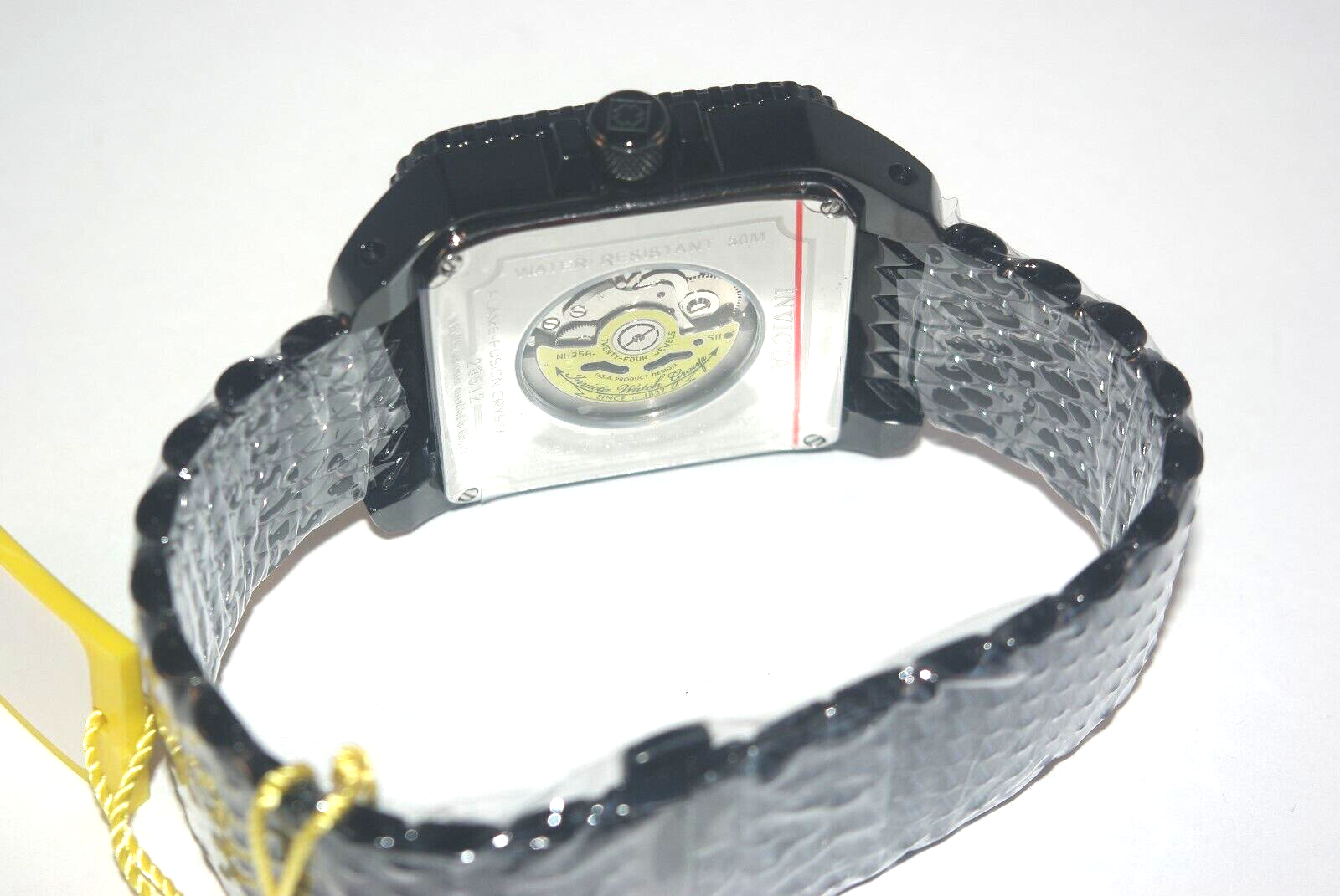 Pre-owned Invicta 28512 Cuadro Automatic With Sii Nh35a 24 Jewel Movement