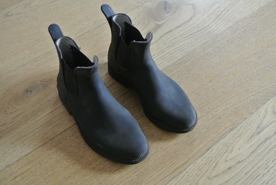 Gummistiefel Reiterstiefeletten Gr.32 Damen Chelsea Gummistiefel Regen Stiefel Stiefelette Boots Schlupfstiefel navy, Schuhgröße:EUR 39