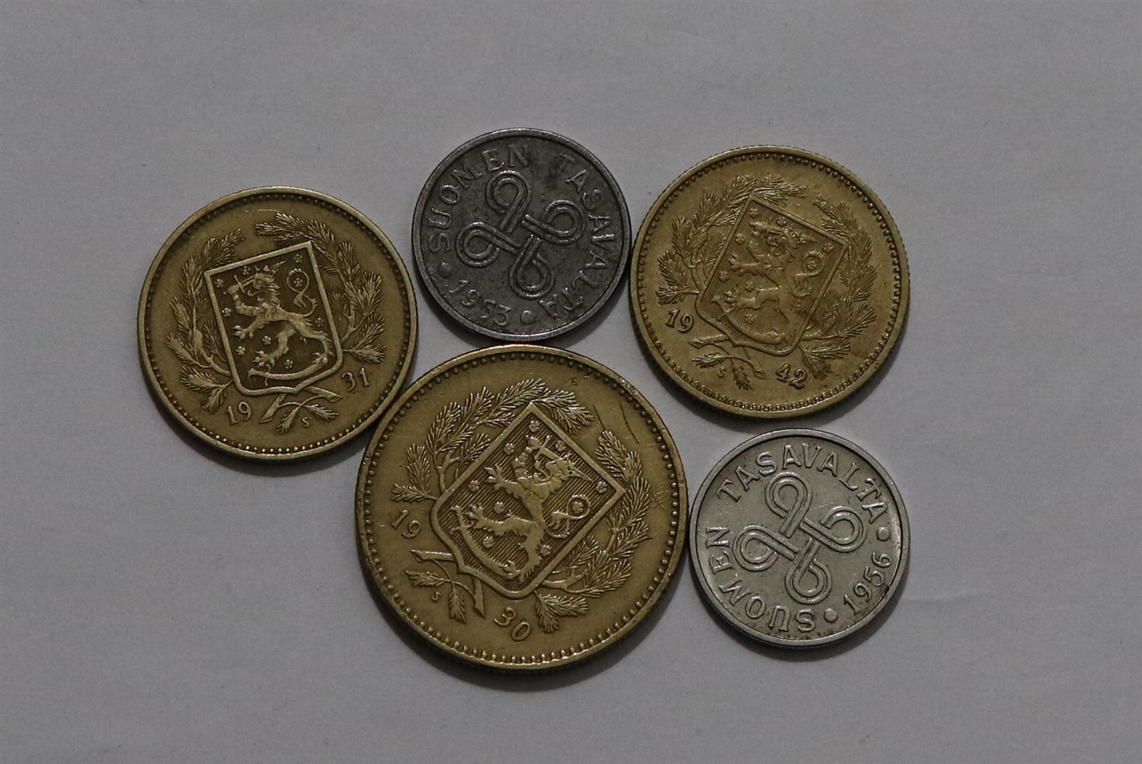 🧭 🇫🇮 FINLAND 5 + 10 MARKKA OLD COINS LOT B55 #88 XJ23 | eBay