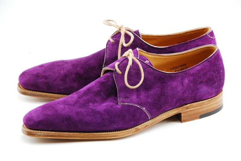purple suede dress shoes
