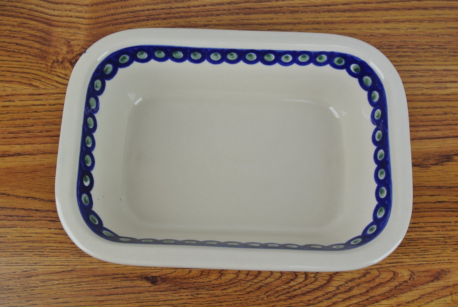 Boleslawiec Vintage Handmade Small Rectangle Bake Casserole Pine Trees