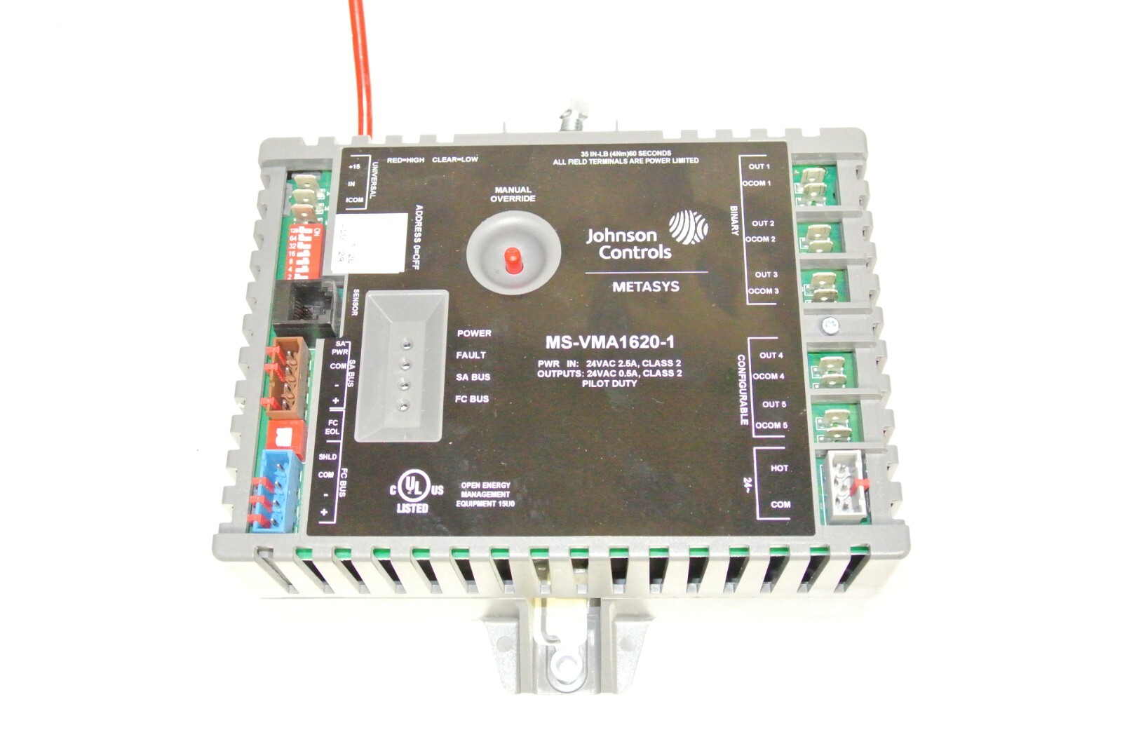 Johnson Controls MS-VMA1620-1 Variable Air Volume Controller