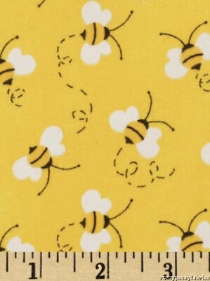 Bumble Bee Yellow Charm Patty Reed Yellow Cotton Fabric by the yard