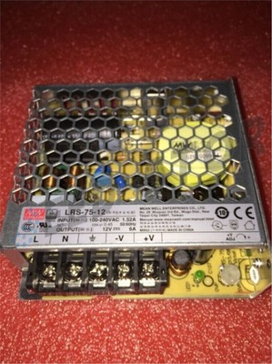 1P New Meanwell LRS-75-12 75W Enclosed Low Profile Single Output Switching Suppl