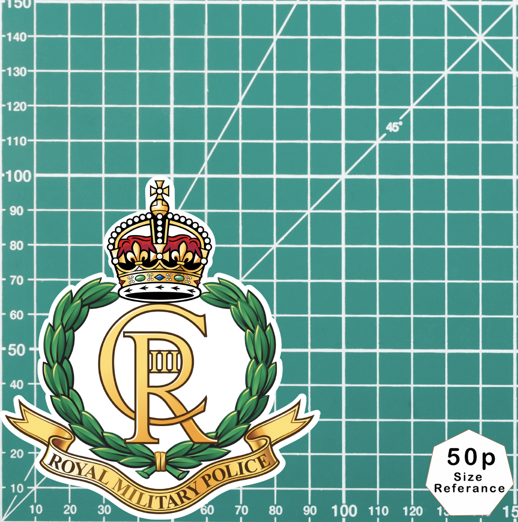 Royal Military Police Waterproof Vinyl Stickers (New style) - Official Reseller - Picture 12 of 12