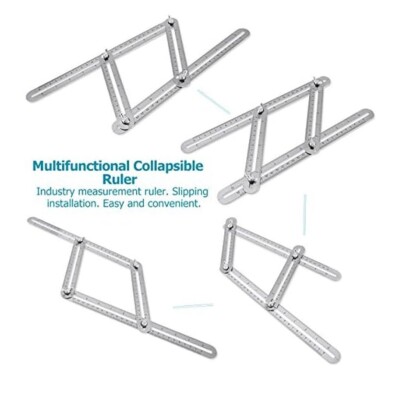 Metal Multi-Angle Measuring Tool Angle-izer Measuring Ruler Angle Template Tool