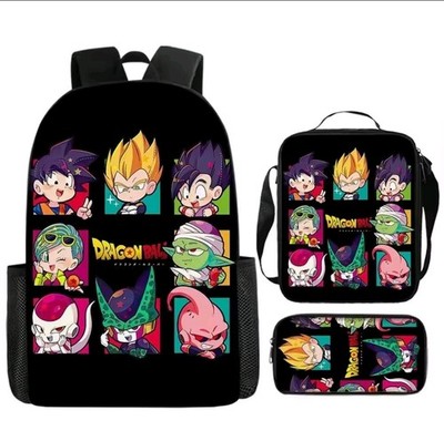 Schoolbag Dragon Ball Funny Lot 3 Pcs Pencil Case Bag Back And Shoulder School