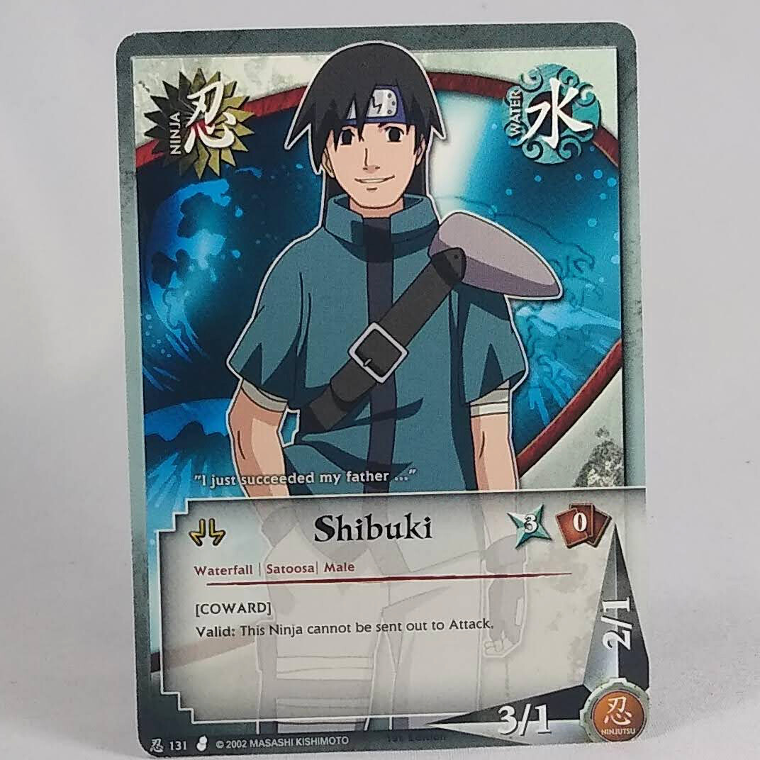 ナルトカード Shonen Jump Naruto CCG Curse of the Sand - Shibuki 131 Card