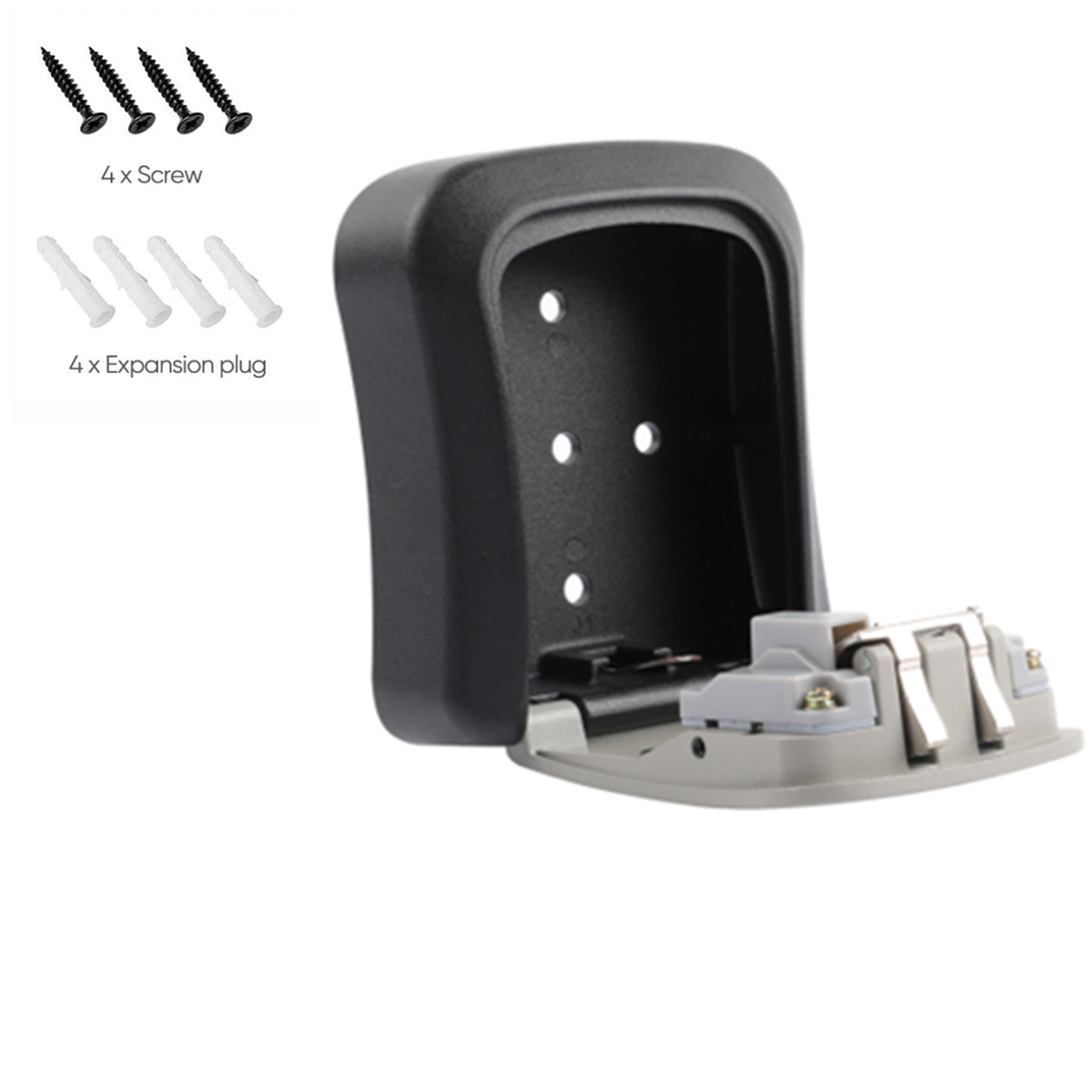 4 Digit Key Safe Lock Box Combination Wall Mount Security Storage Case Organizer