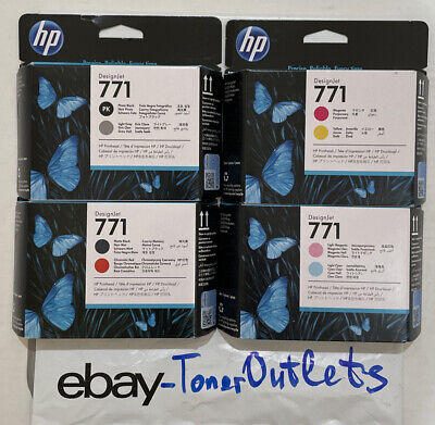Genuine HP 771 Printhead FULL Set CE017A CE018A CE019A CE020A -Sealed 2025