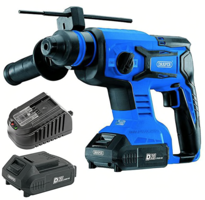 Draper D20 20V Brushless SDS Rotary Hammer Drill With 2 X 2Ah