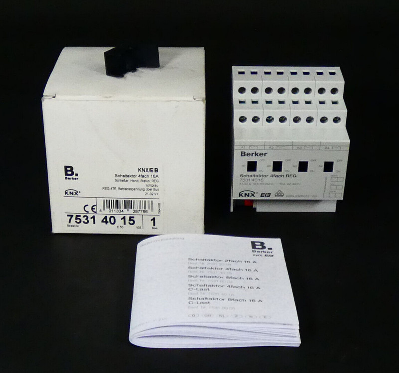 Berker Instabus KNX/EIB Schaltaktor 4fach | 16A | Schließer |