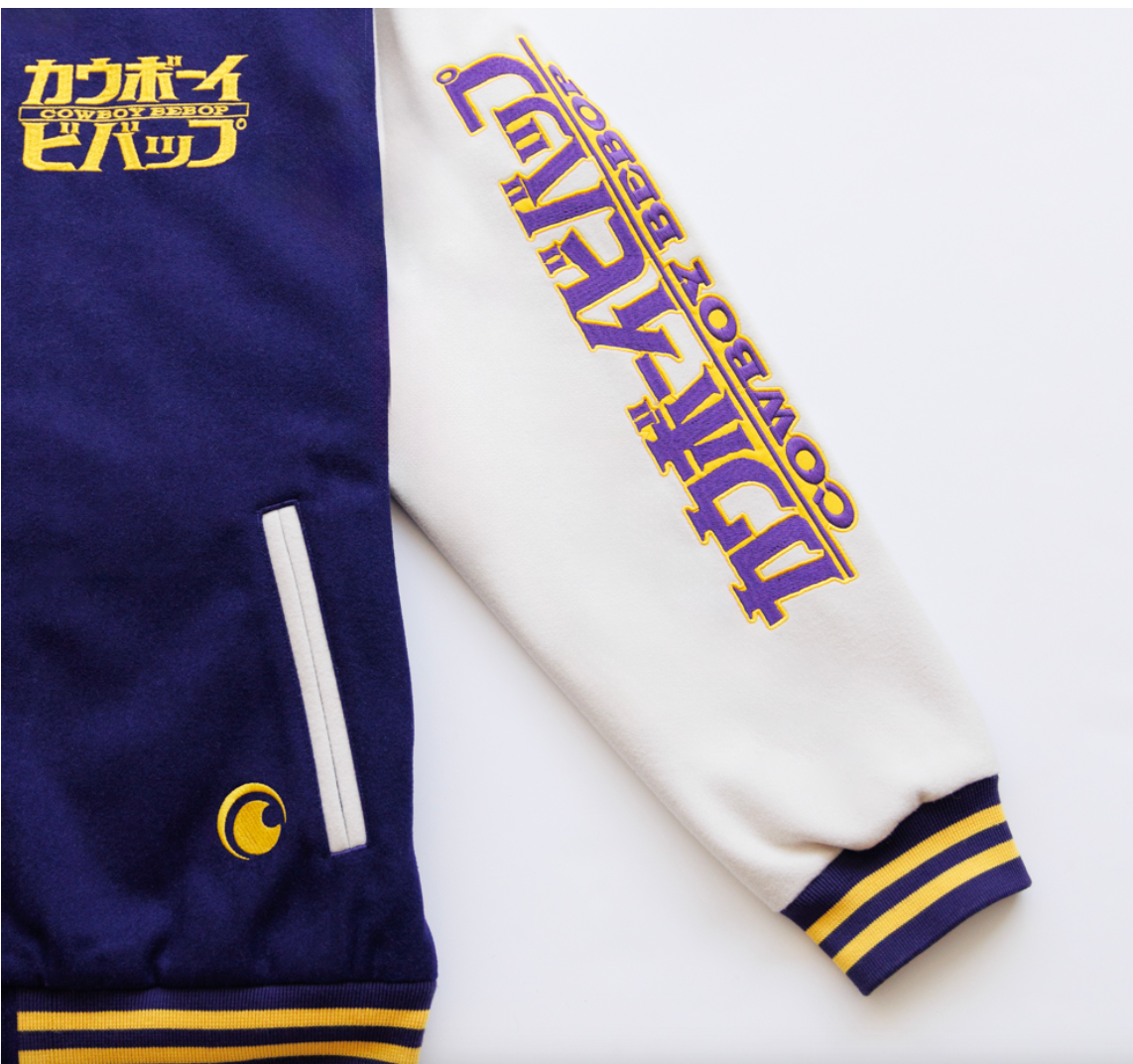 Pre-owned Exclusive Crunchyroll X Logic X Cowboy Bebop - Varsity Jacket - Crunchyroll  - Lg In Multicolor