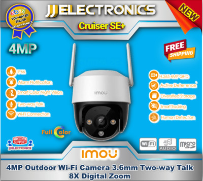 Imou Cruiser SE+ 4MP Outdoor Wi-Fi Camera 3.6mm Two-way Talk 8X Digital Zoom