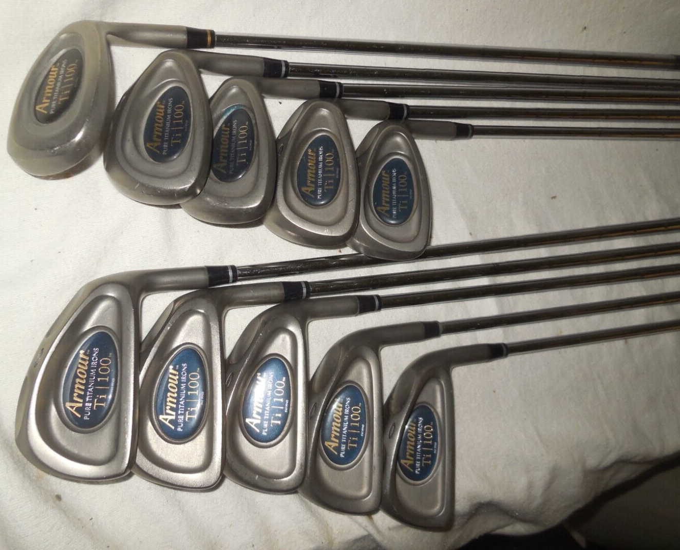3-9+pw,w,sw/ti 100 Stiff Flex Steel Shafts/rh