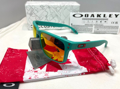 OAKLEY HOLBROOK CUSTOM MATTE CELESTE RED ICONS PRIZM RUBY CANADA SUNGLASSES NEW