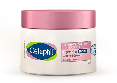 Cetaphil Brightening Night Comfort Cream 50g For Dark Spots, Uneven Skin Tone
