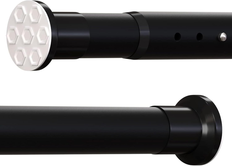 Tension Shower Doorway Curtain Rod Short / 63-82.7 Inches Small No Drilling Adju