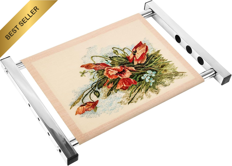 Cross Stitch Scroll Frame Stand, 11/9/7.3/5.5In Adjustable Stainless Steel Embro