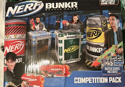 NERF BUNKER BATTLE ZONES COMPETITION PACK 4 PACK - NO Battle Cards