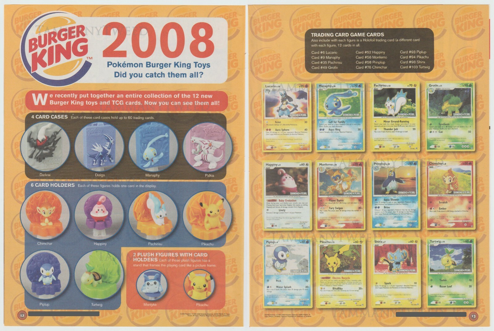Pokemon & Burger King - Toys and TCG Cards - Vintage 00's Pokemon & Burger King - Toys and TCG Cards - Vintage 00's