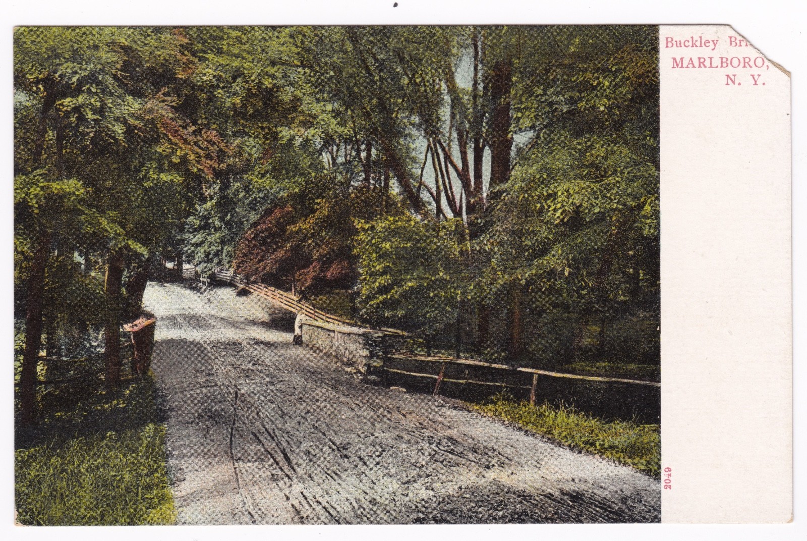Postcard Buckley Bridge Marlboro NY B2