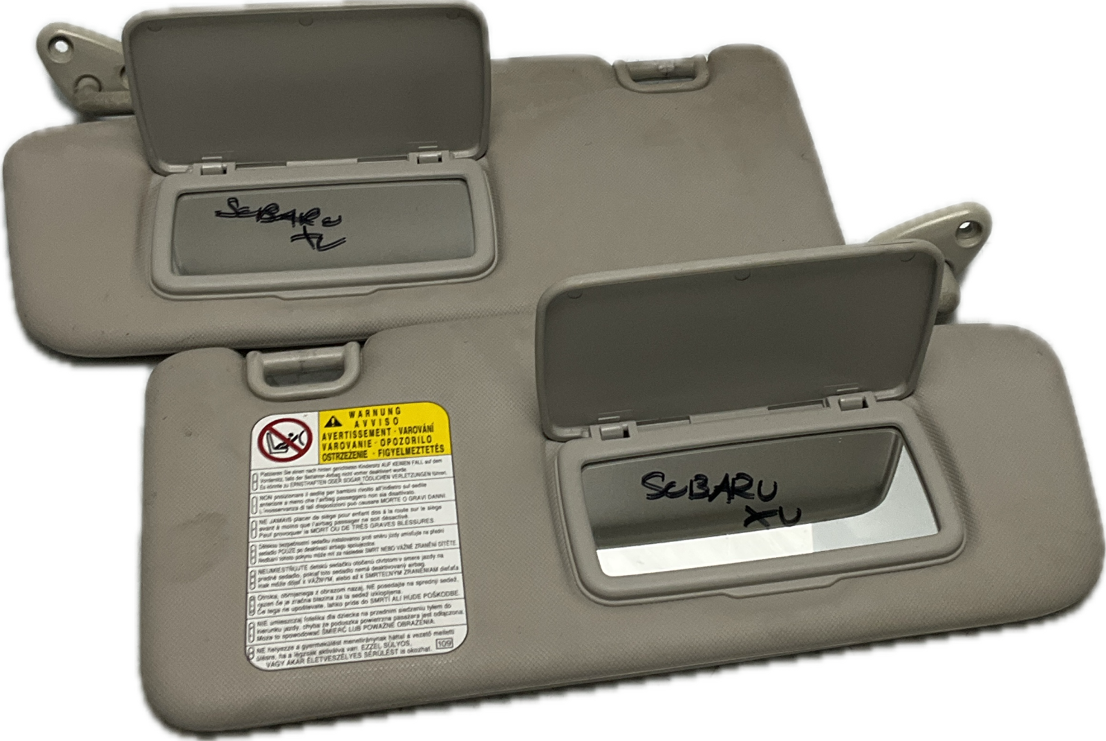 Alette pantine parasole destra e sinistra per modello SUBARU XV anno 2015