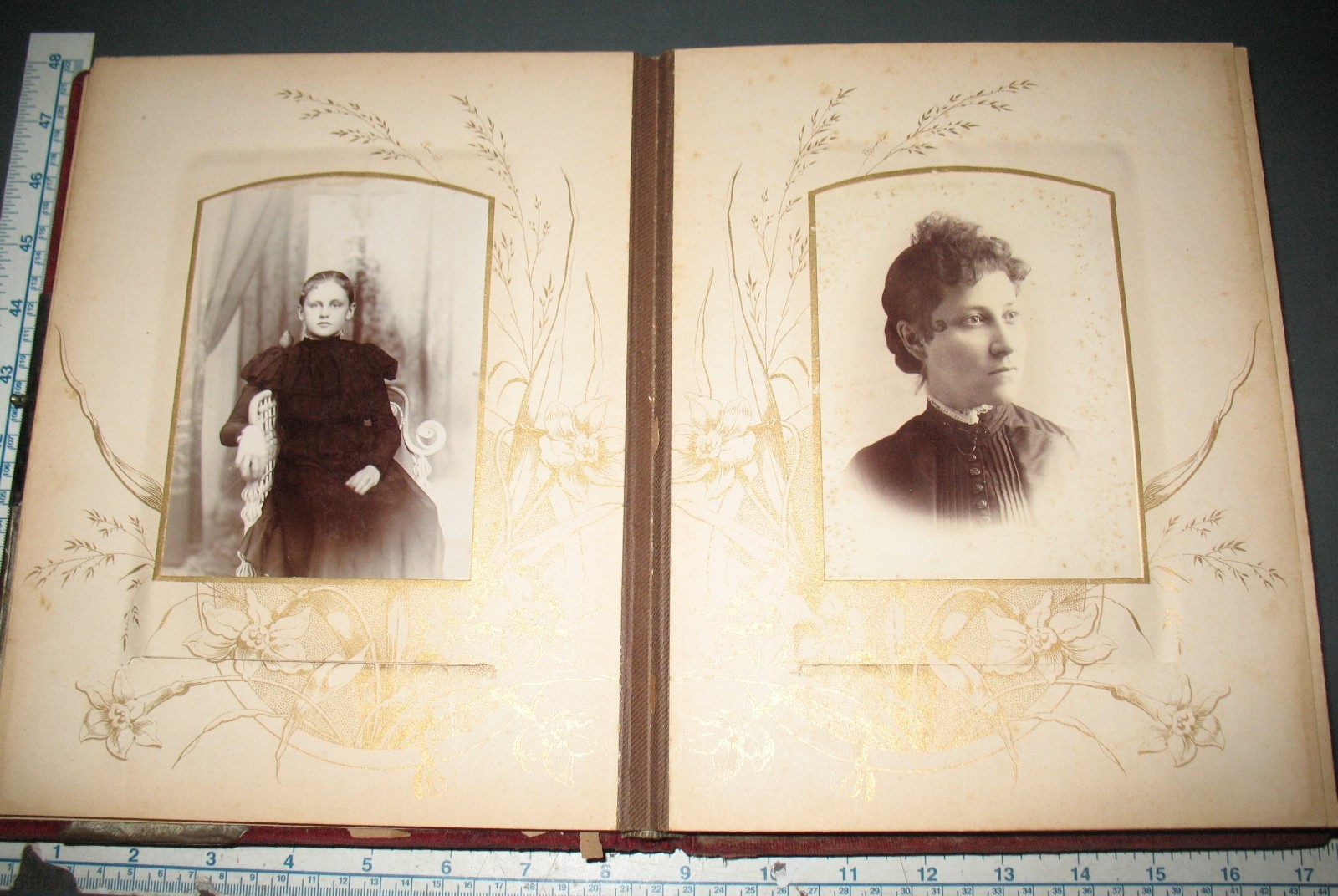 Antique Photo Album Cabinet Cards Photographs