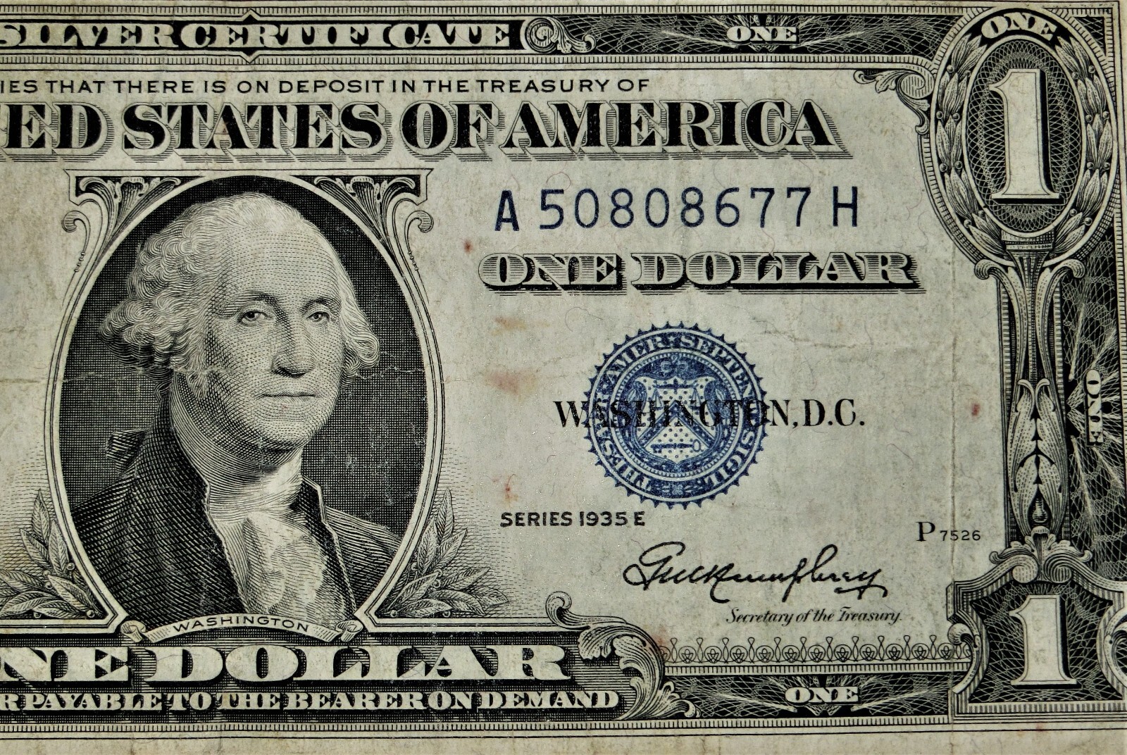 1935 E $1.00 Silver Certificate One Dollar Bills -⭐Blue Seal⭐ | eBay