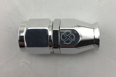 W27P -10AN / Straight Hose End reusable / Swivel 10 AN Fitting -10 POLISHED