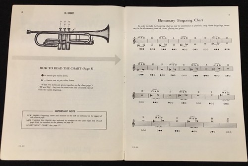 The Belwin Band Builder part 1 - B flat Cornet (Trumpet) - 1953 instr book