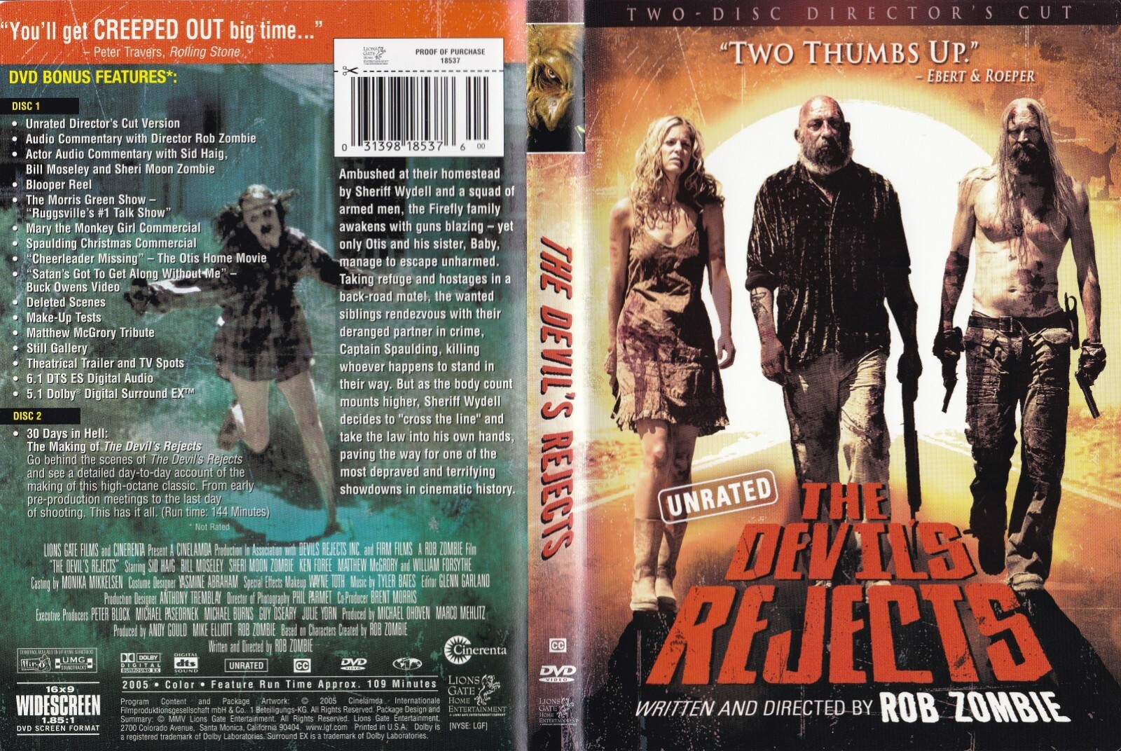 The Devil's Rejects (Widescreen DVD, 2005, 2-Disc Set