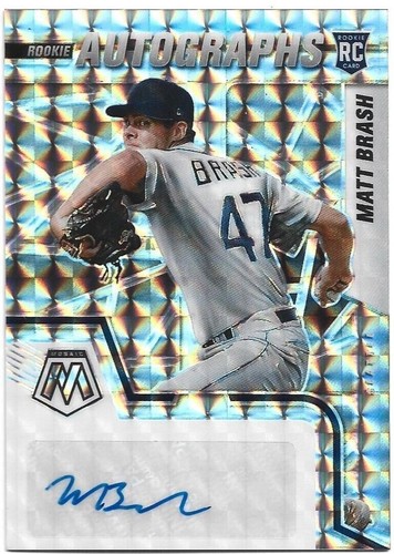 2022 Panini Mosaic Prizm Blue 12 of 15 Matt Brash Seattle