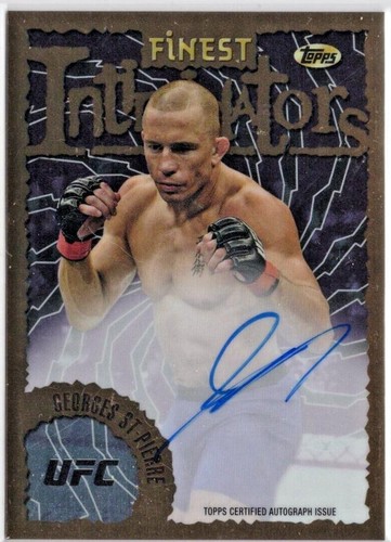 ufc ジョルジュ・サンピエール　サイン　カード George St-Pierre UFC Signed Event Poster SBC 124 129 217 167