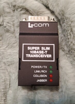 L-Com Ethernet Super Slim 10BAse-5/T Transceiver LCTP-10BT-10B5
