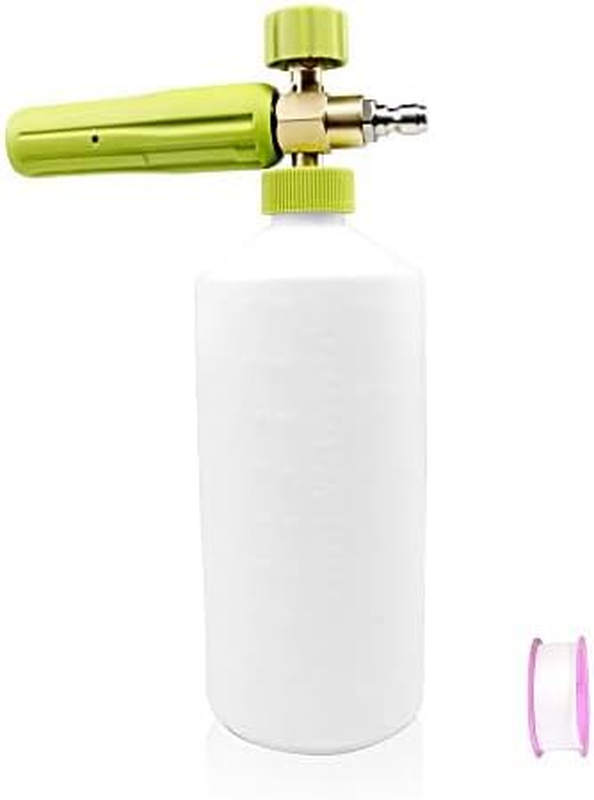Foam Cannon 1L Bottle for Pressure Washer Snow Foam Lance 1/4" Quick Connector
