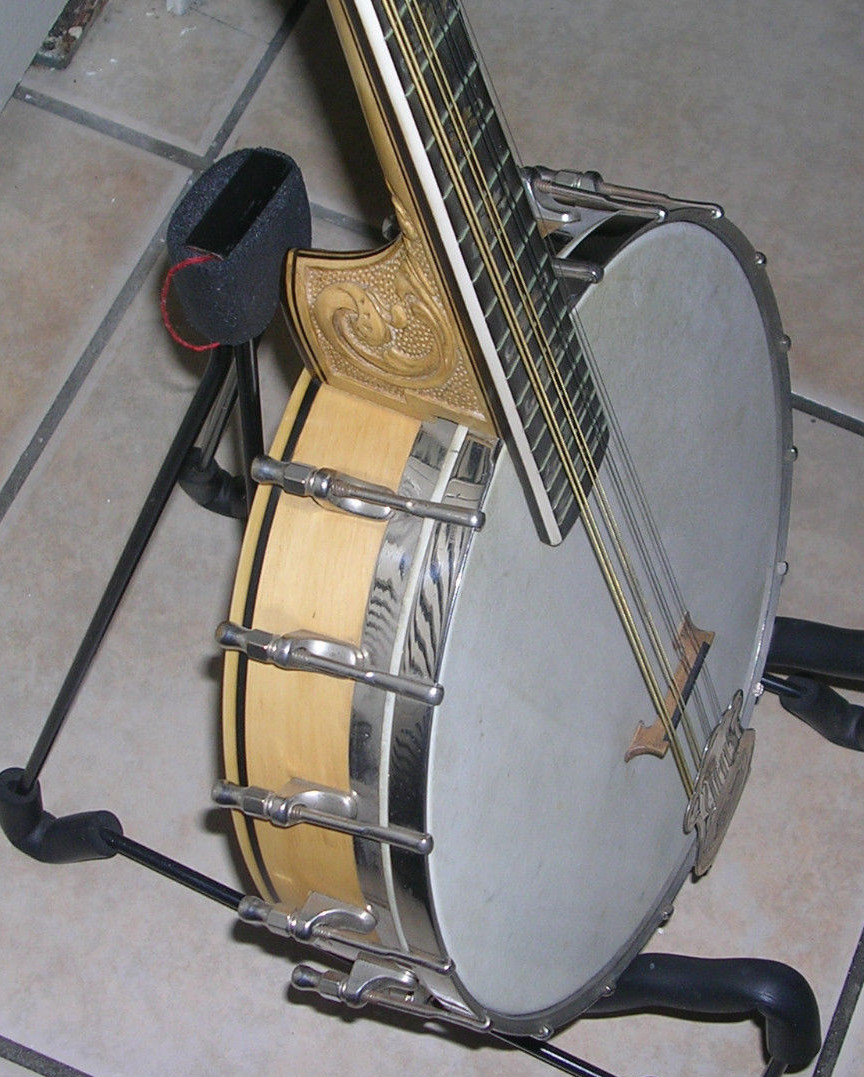 Beautiful Vintage c.1922 Bacon Special Grand Concert Mandolin Banjo w/ OHSC NICE