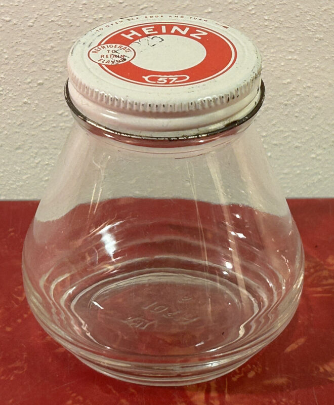 Rare Vintage Heinz 57 Glass Condiment Jar Bottle