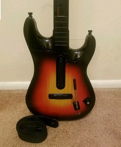 Xbox 360 guitar hero world tour, 2, 3 5 warriors of rock, live,  sunburst guitar