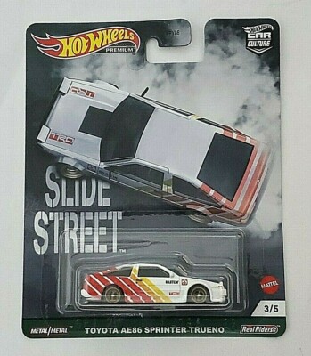 Hot Wheels Premium 2021 Car Culture SLIDE STREET TOYOTA A86 #3/5 (White)