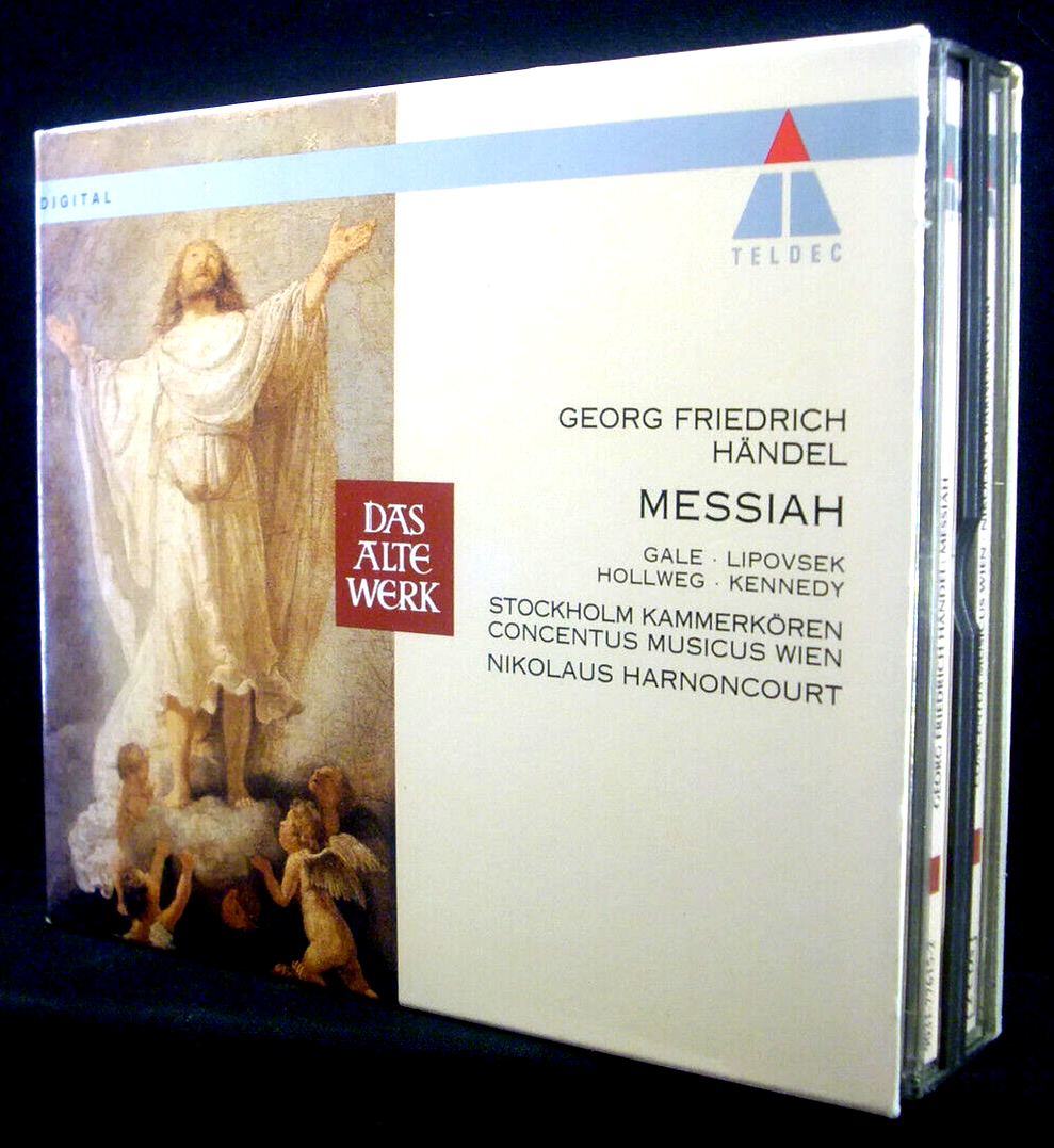 2xCD Handel - Messiah, Complete Recording, Harnoncourt, Mint