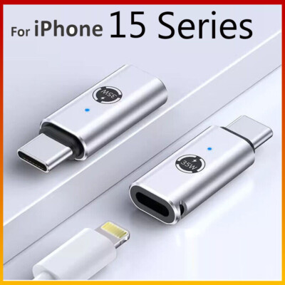 Type-C Male to 8-Pin Female Adapter Converter For iPhone 16 15 Pro Max/Plus/Pro
