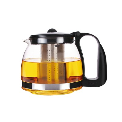 SCHÄFER Glas Teekanne Teesieb Teebereiter Teepot Glaskanne 700ml Edelstahl Sieb