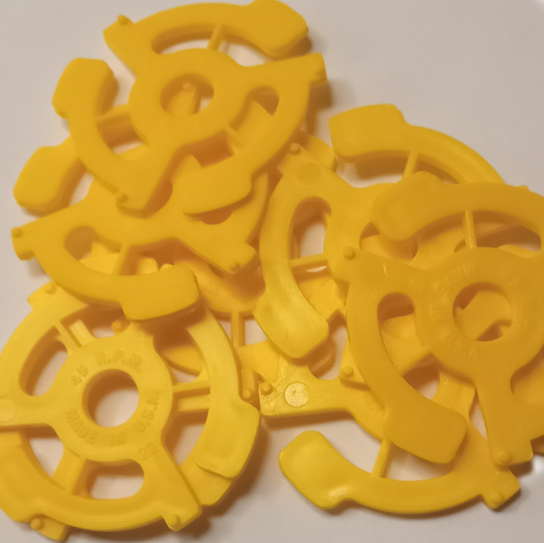 Bulk Lot of (500) 45 rpm 7" Record Plastic Adapter Snap-In Inserts Turntable