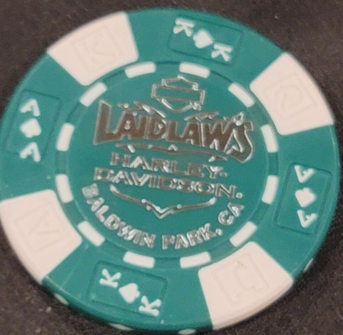 LAIDLAW'S HD ~ (Green AKQJ ~ Willie G back stamp) HARLEY